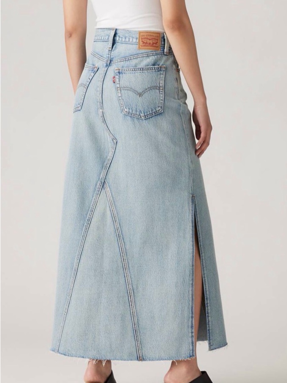 Levi's Light Blue Icon Denim Maxi Skirt